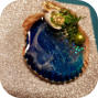 Muschel mit Resin und Glitter