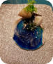 Muschel mit Resin und Glitter